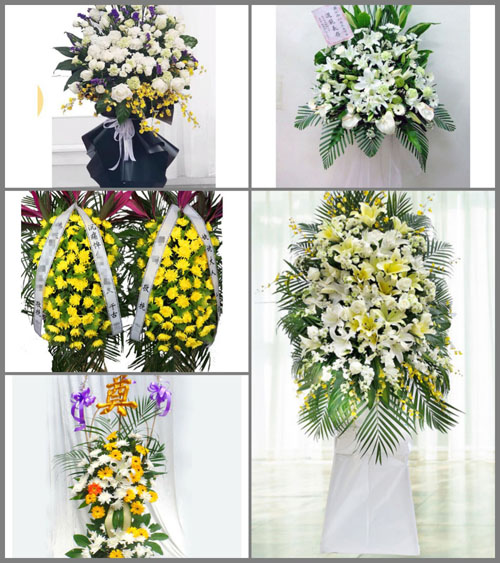 河南周口淮阳县葛店乡白事花篮预定