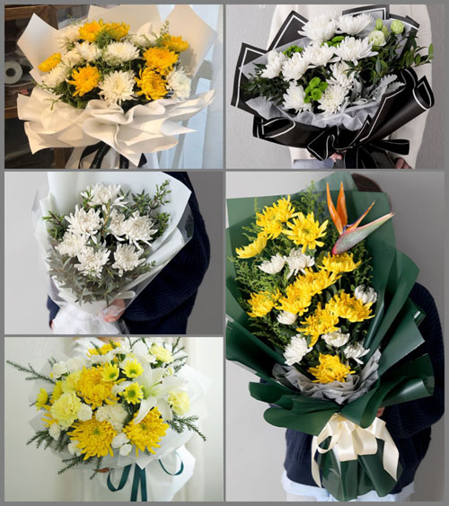 河南周口淮阳县葛店乡白事花束代送